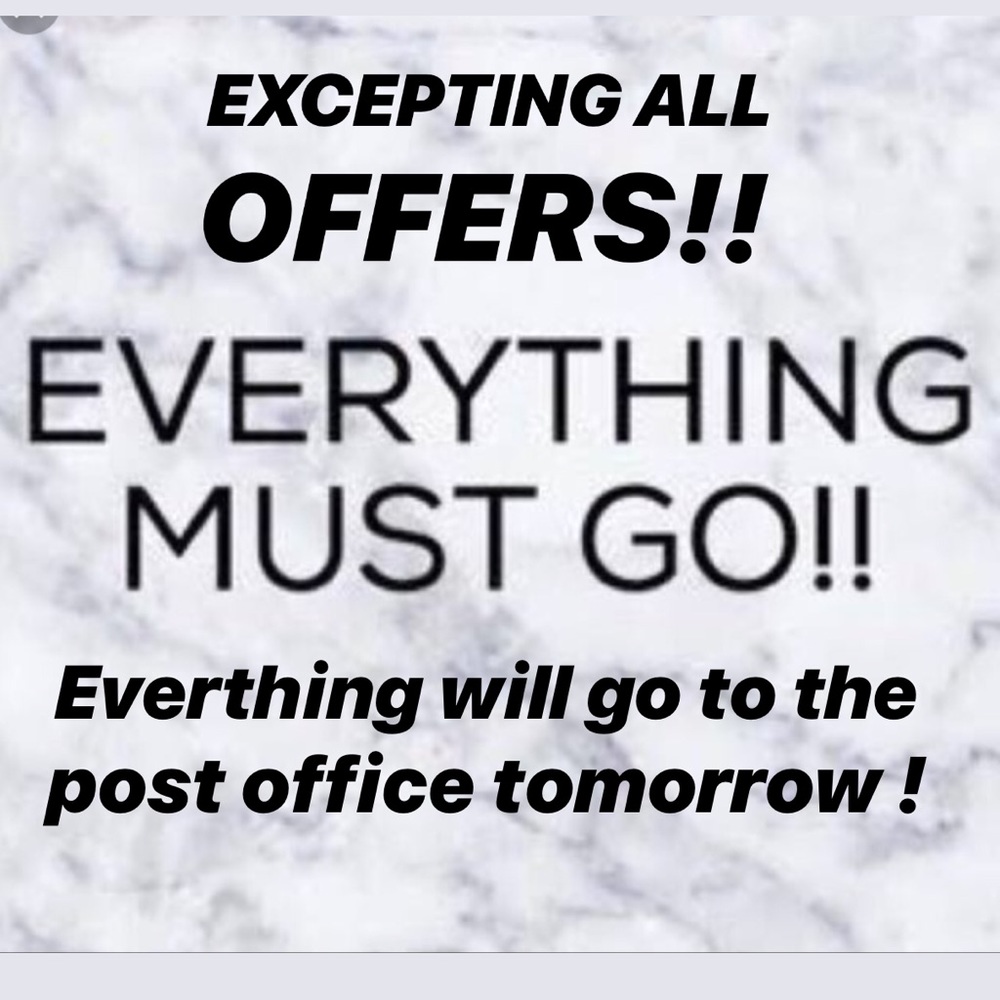 Excepting all offers!!